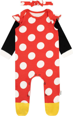 Disney Pijama Juego de Traje de Dormir y Diadema para Niñas Bebés Minnie Mouse