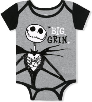Disney Nightmare Before Christmas Body para bebé niño, negro/gris