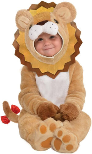 amscan 9900883 PKT Disfraz infantil de león rugido, 0-6 m, sgl