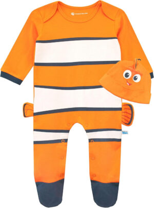 Disney Pijama Entera con Gorro para Niños Bebés Buscando a Nemo