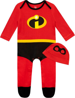 Disney Ropa Bebe Niño con Gorro The Incredibles | Pijama Bebe Los Increíbles