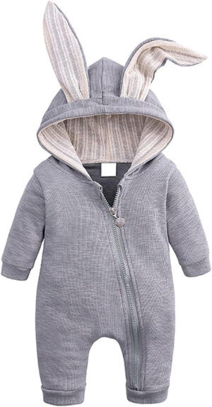 Verve Jelly Bebé recién nacido Niños Niñas Conejito Trajes de Pascua Infantil de manga larga Onesies Sudadera con capucha Mono Pijama