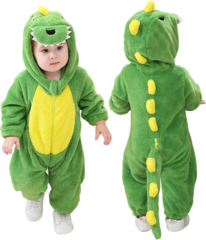 Doladola Bebé Niños Niñas con Capucha Monos para bebés Franela Traje De Animales Ropa