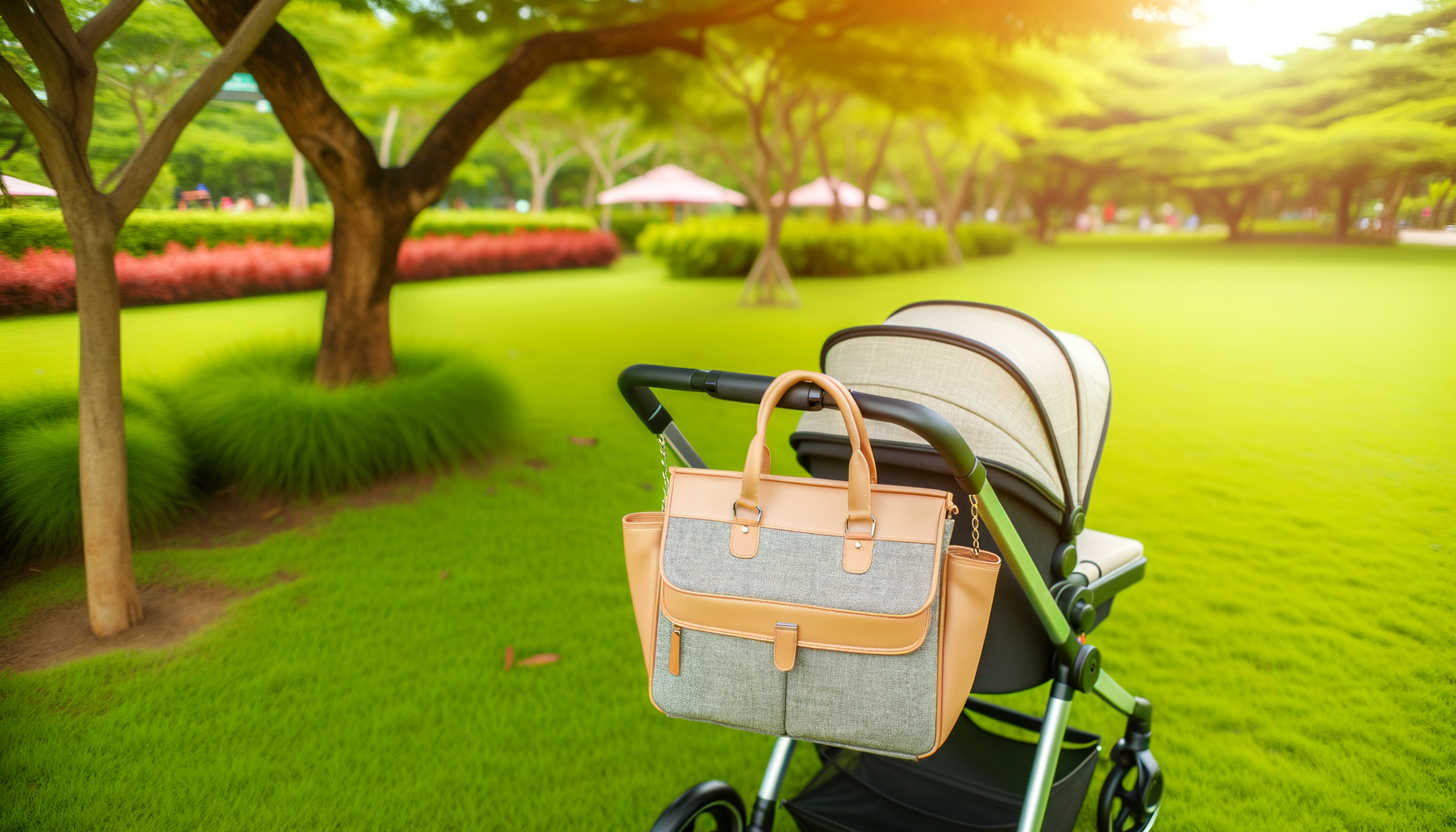 Idea con Bolsos para bebé en Parque