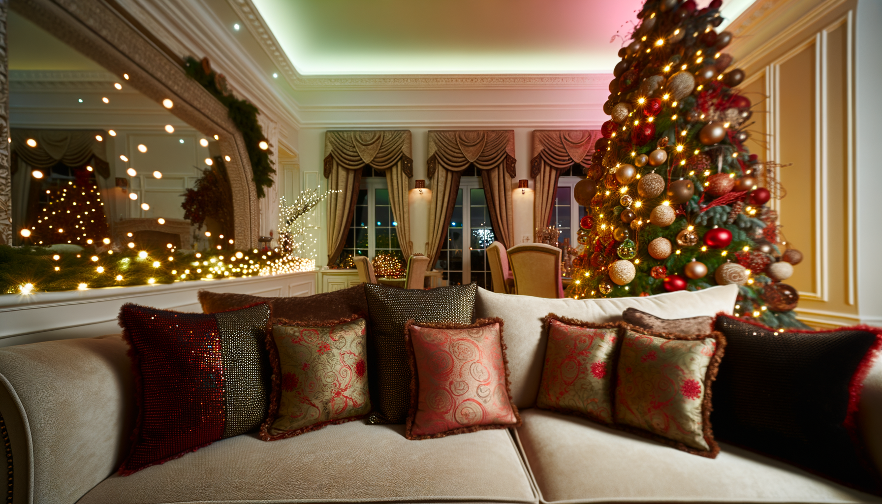 Idea con Decoración Otoño-Invierno en Salón, Navidad