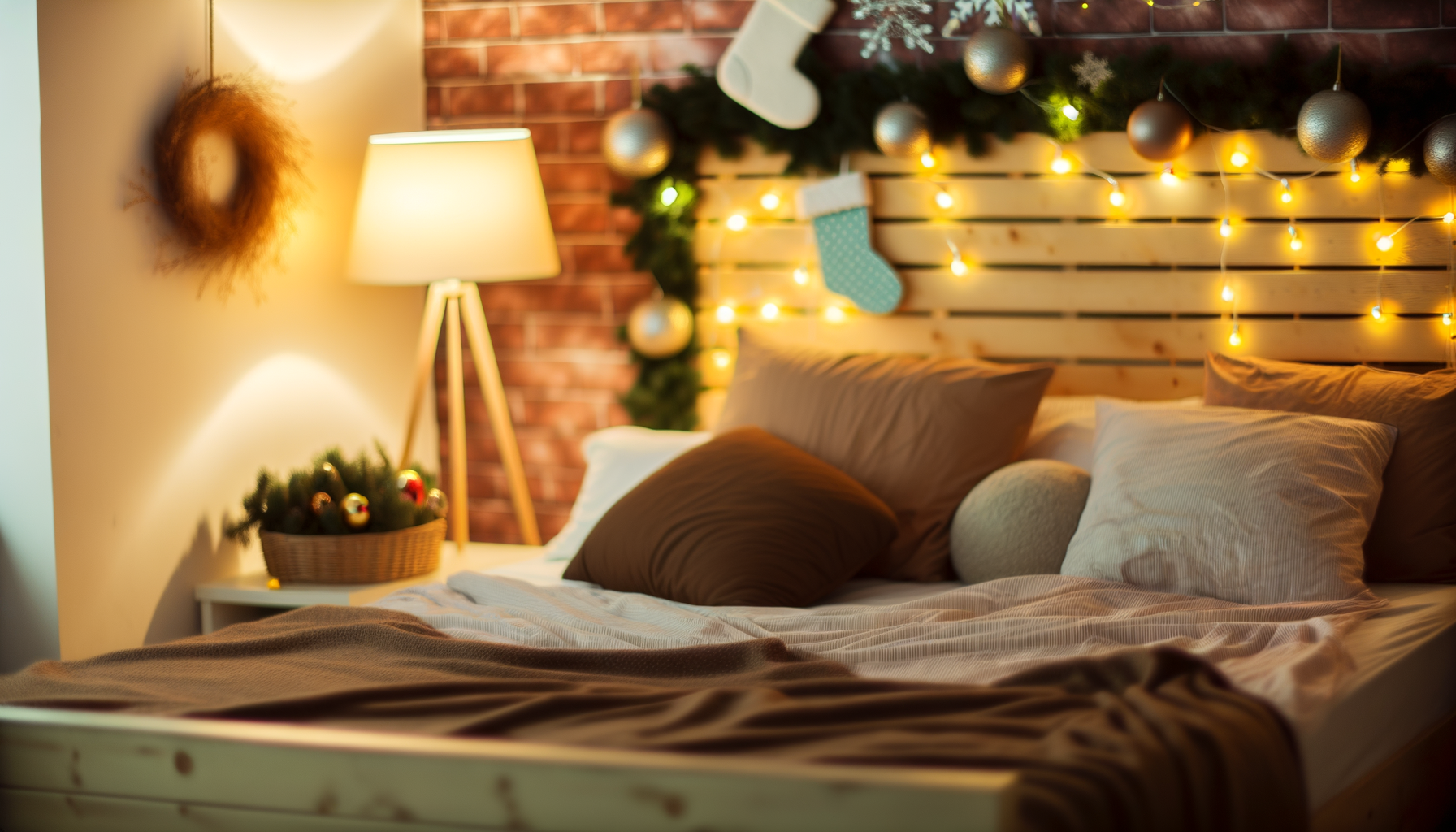 Idea con Decoración Otoño-Invierno en Dormitorio, Año Nuevo