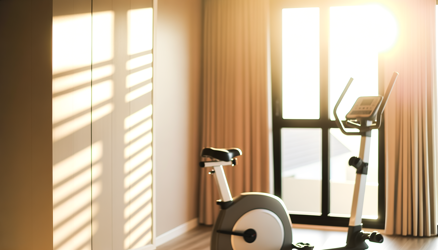 Idea con Equipamiento para Ejercicio en Casa en Sala de estar