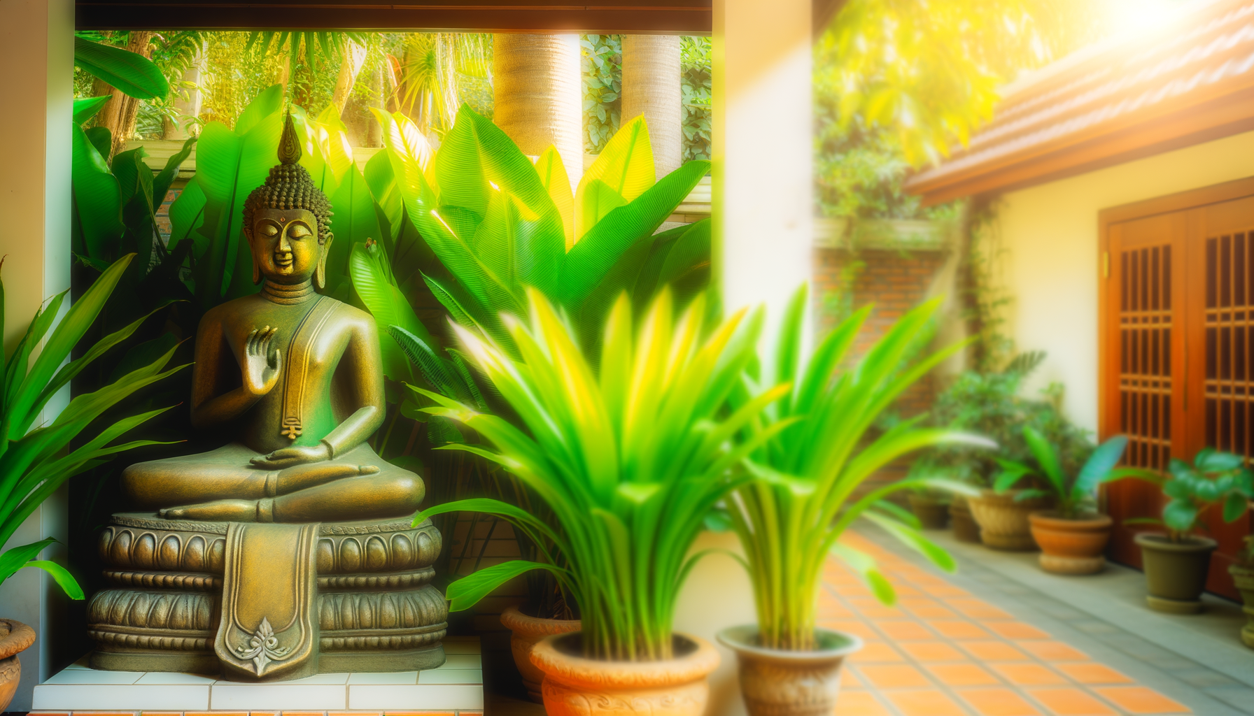 Idea con Esculturas, Figuras y Estatuas de Buda en Hogar