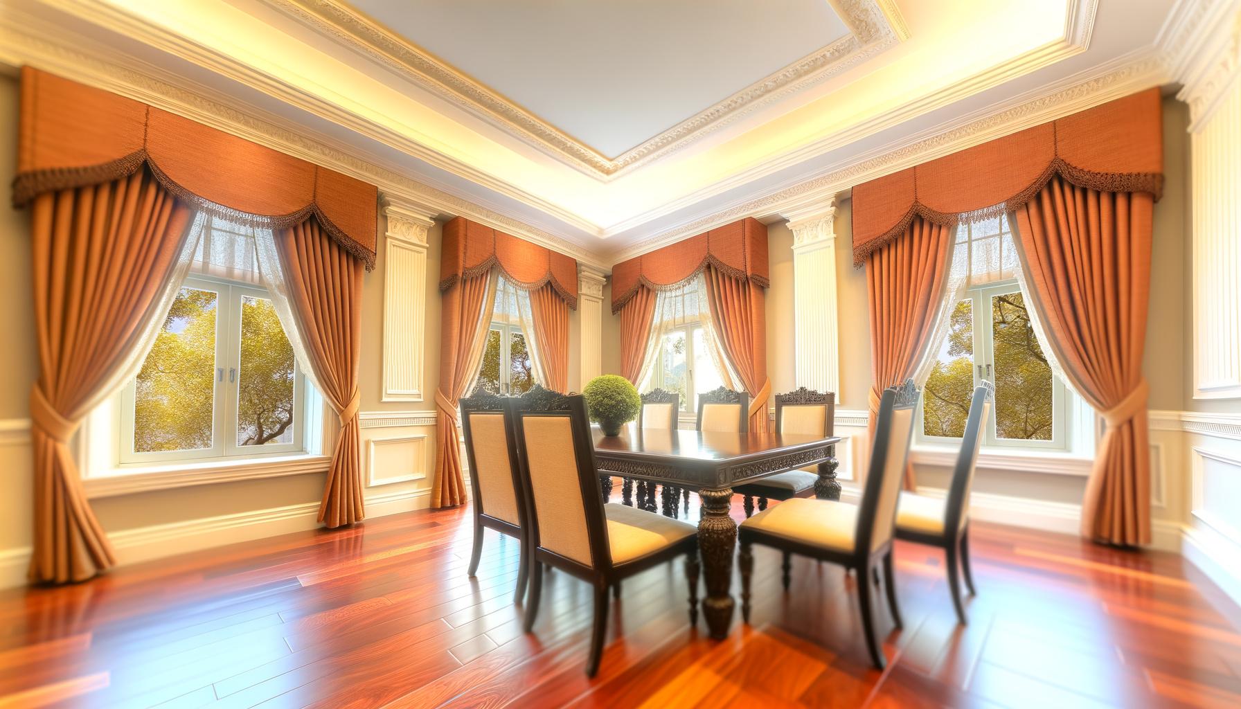 Idea con Molduras en Comedor