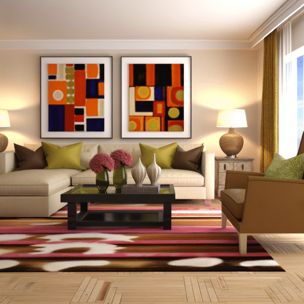 Idea Láminas decorativas para pared Salón Dinámico
