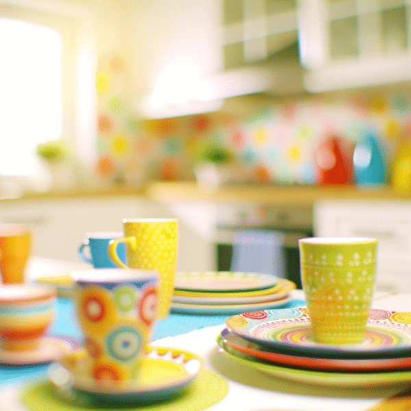 Idea Vajillas Colores Vibrantes