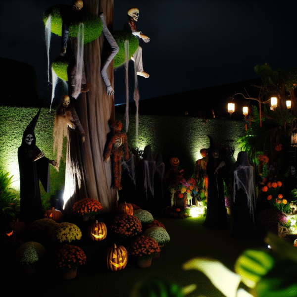 Idea Decoración Exterior Halloween Figuras que Encantan
