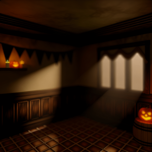 Halloween Indoor Decor Mystery Lighting Idea