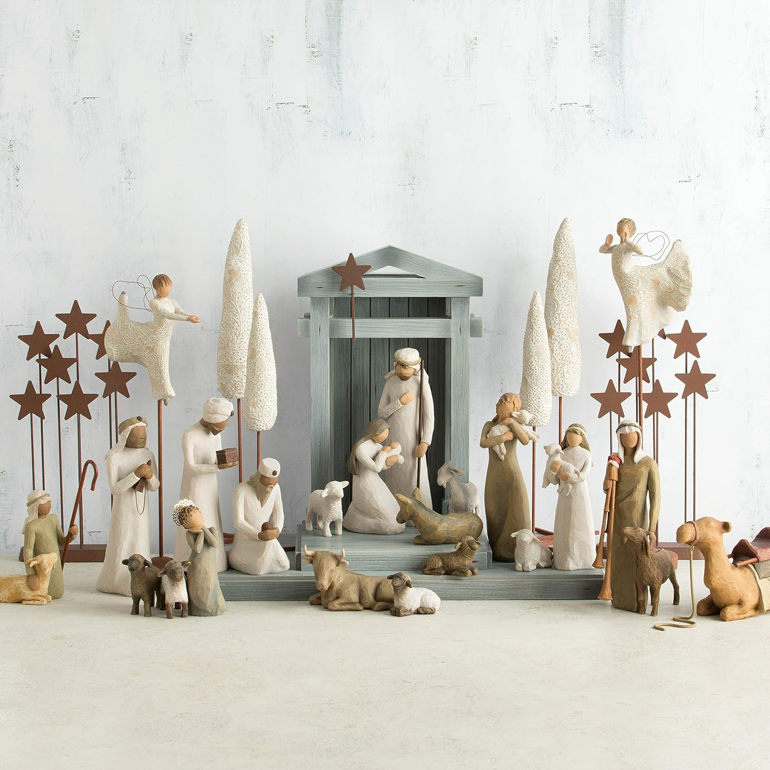 Decorative Nativity Scene Figures for Christmas Willow Tree - Image 2