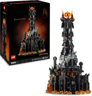 LEGO Icons El Señor de los Anillos: Barad-dûr Maqueta para Adultos Fortaleza de ESDLA, Minifiguras de Personajes Inc. Sauron, Gothmog, Orcos, Frodo, Sam y Gollum, Regalo para Hombres y Mujeres 10333 (copia)