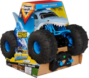 MONSTER JAM - Coche Teledirigido Megalodón Monster Truck - Coche RC Megalodon Storm a Escala 1:15-2.4GHZ hasta 76m - Juguetes Niños 4 Años + Regalo Niño 4 Años + (copia)