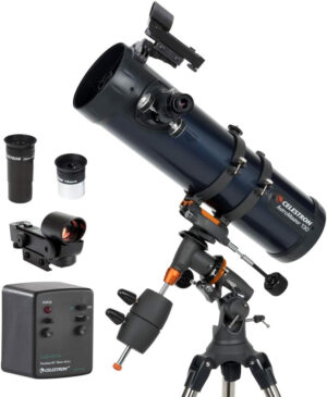 Celestron 31051 AstroMaster 130EQ Motor Drive Newtonian Reflector Telescope, Dark Blue (copia)