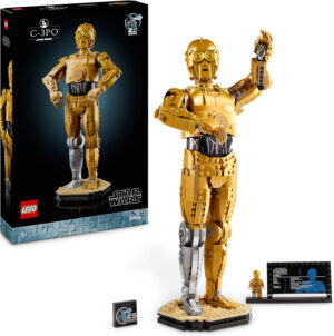 LEGO Star Wars 75398 C-3PO Figura de Droide - Kit de Maquetas para Adultos de Colección - Base, Placa Informativa y Minifigura - Regalo para Hombres y Mujeres Fans de la Saga (copia)