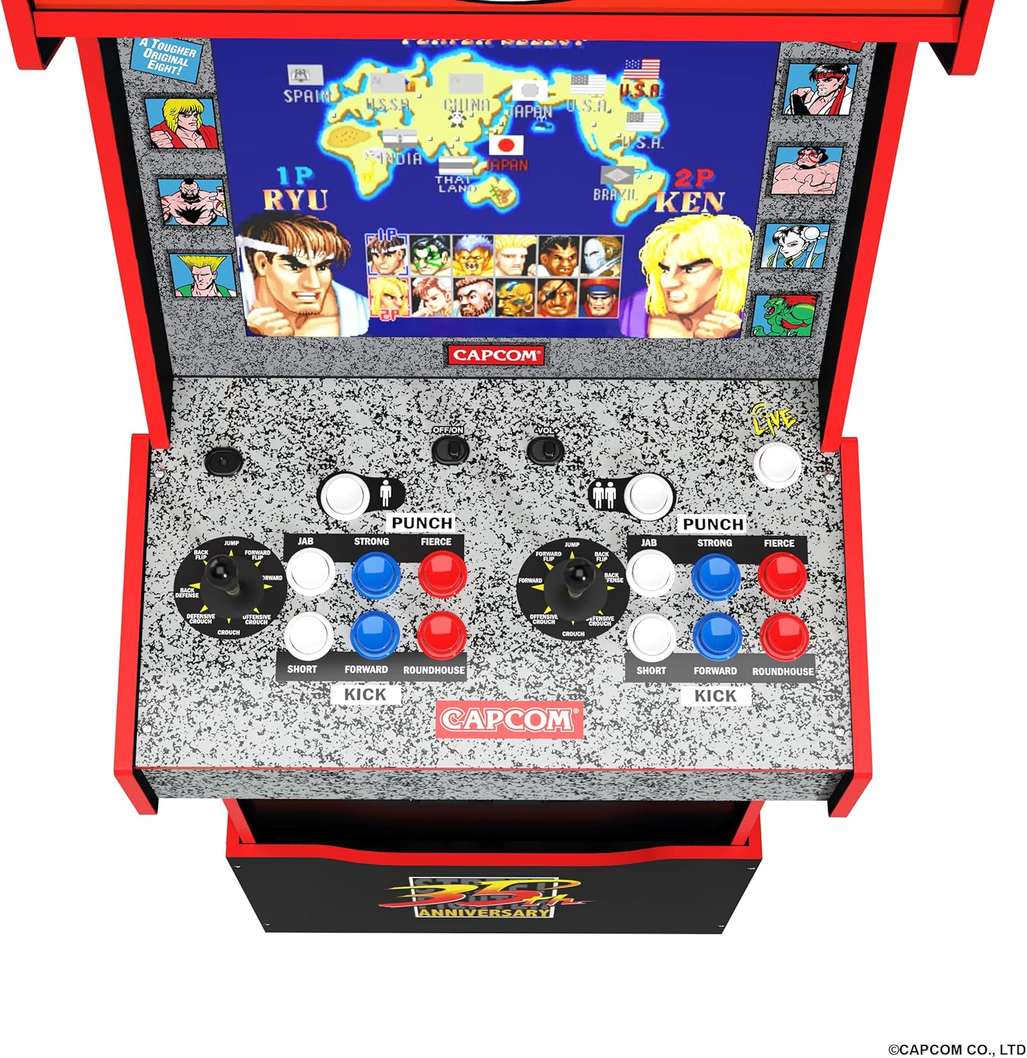 Arcade1UP STREET FIGHTER LEGACY 14 GAMES Wifi ENABLED ARCADE MACHINE (copia) - Image 3