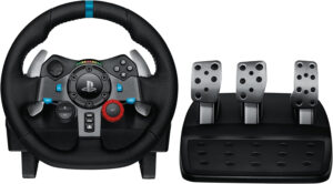 Logitech G29, Driving Force Volante de Carreras y Pedales, Force Feedback, Aluminio Anodizado, Palancas de Cambio, Enchufe Eu, Ps4/Ps3/Pc/Mac, USB 2.0/Alámbrico, PS4, PS3, Window 10.81, Windows 8, Windows 7, Mac OS 10.10+, Negro