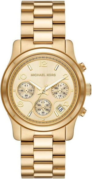 Michael Kors Reloj Runway para Mujer, Movimiento cronógrafo de Cuarzo con Correa de Acero Inoxidable o Acetato (copia)