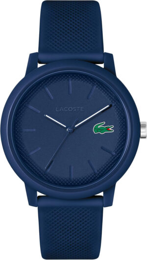 Lacoste Reloj Analógico de Cuarzo para Hombre o Mujer, con una Elegante Correa de Silicona con Textura Petit piqué