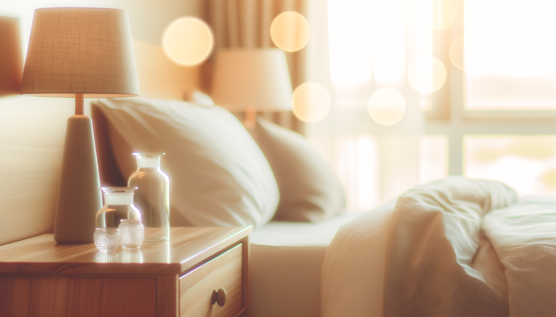 Idea con Jarrones y Floreros De Cristal en Dormitorio, Día de la Madre