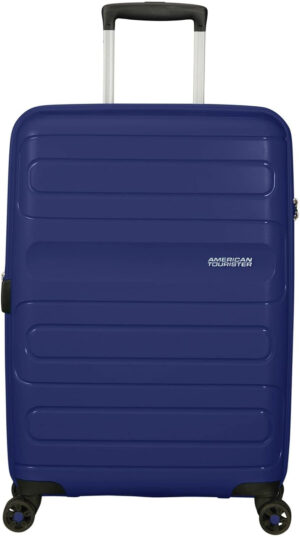 American Tourister Sunide - Spinner M Extensible Valisene Bleu, Bleu Marine Fonc�, Spinner M Expandible (67.5 cm - 72.5/83.5 L), Spinner M Extensible (67.5 cm - 83.5 L)
